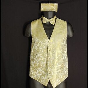 MEN'S CARDI INT. 3 PIECE FORMAL TUXEDO VEST & TIE